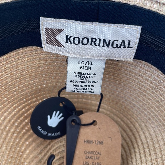 NWT Kooringal Mens Wide Brim Straw Hat - Picture 8 of 12
